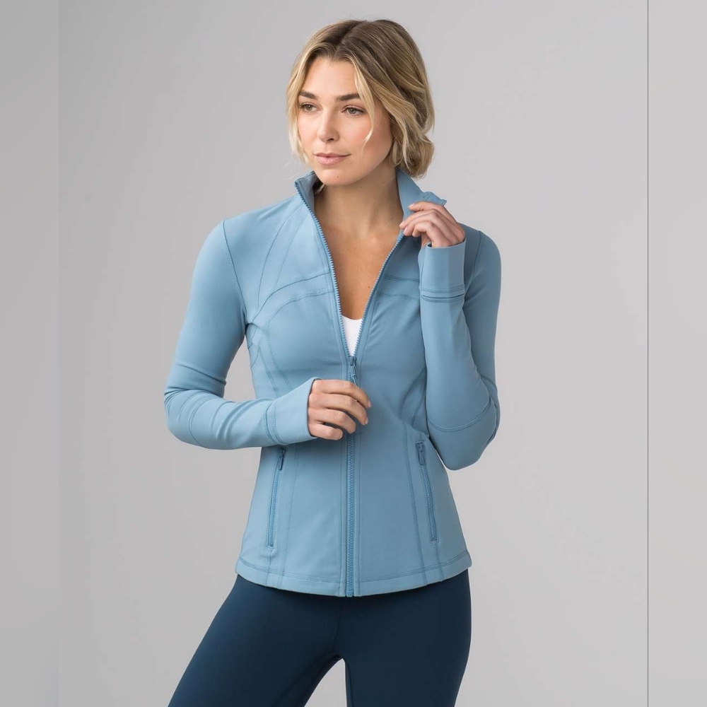 lululemon athletica Light Blue Full-Zip Jacket